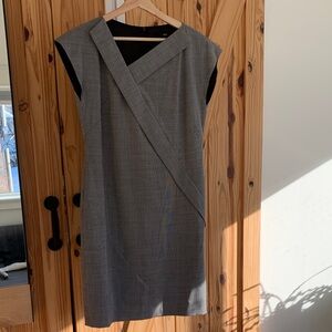 Hugo Boss Asymmetrical Gray Dress